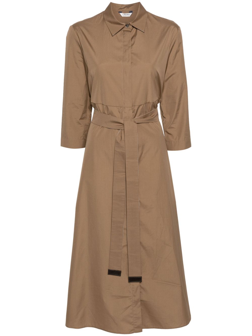 'S Max Mara A字衬衫裙 - 褐色