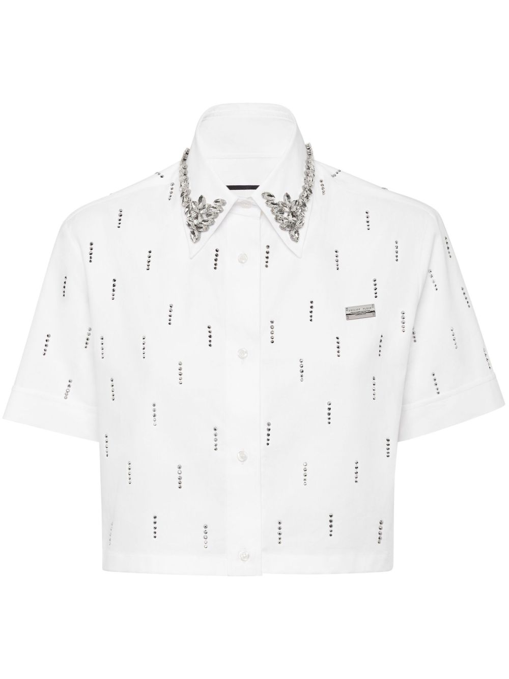 Philipp Plein 晶饰衬衫 - 白色