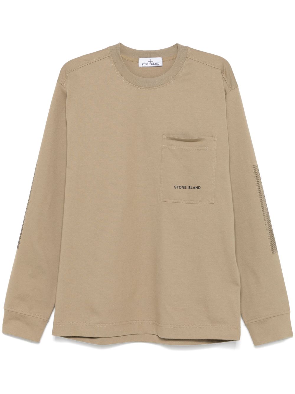 Stone Island 平纹针织卫衣 - 绿色