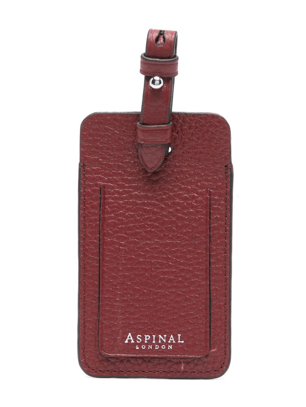 Aspinal Of London 皮质行李吊牌 - 红色