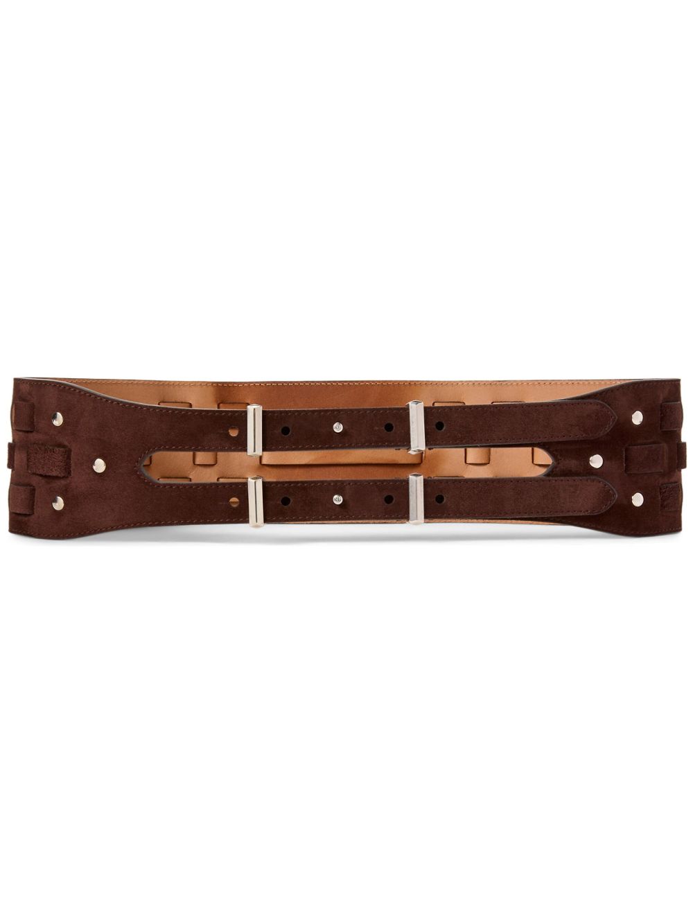 Ralph Lauren Collection Wide 腰带 - 褐色