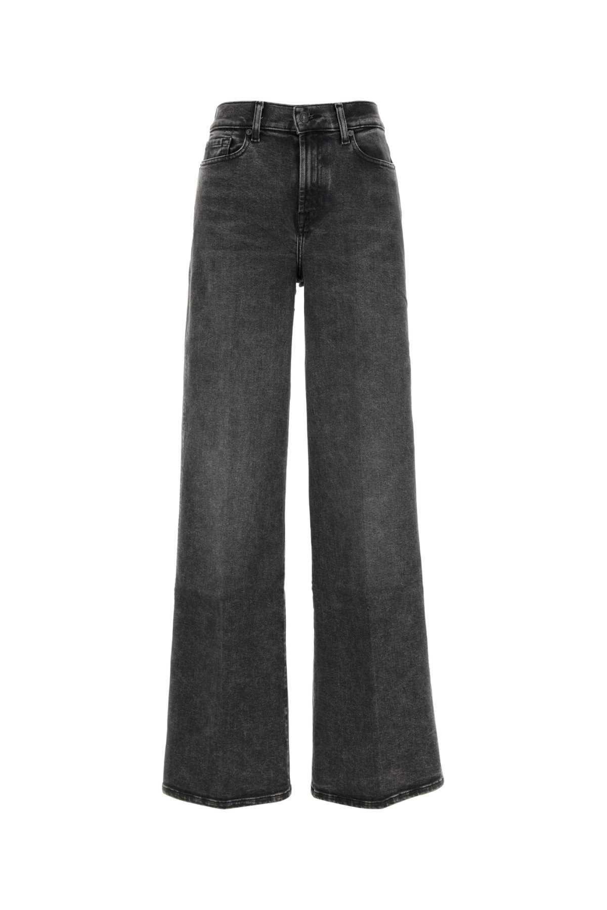 7 For All Mankind 石板灰弹力牛仔洛塔牛仔裤