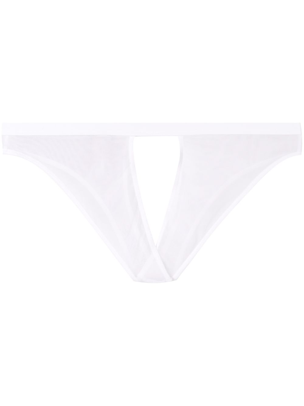 Maison Close Pure Tentation镂空三角裤 - 白色