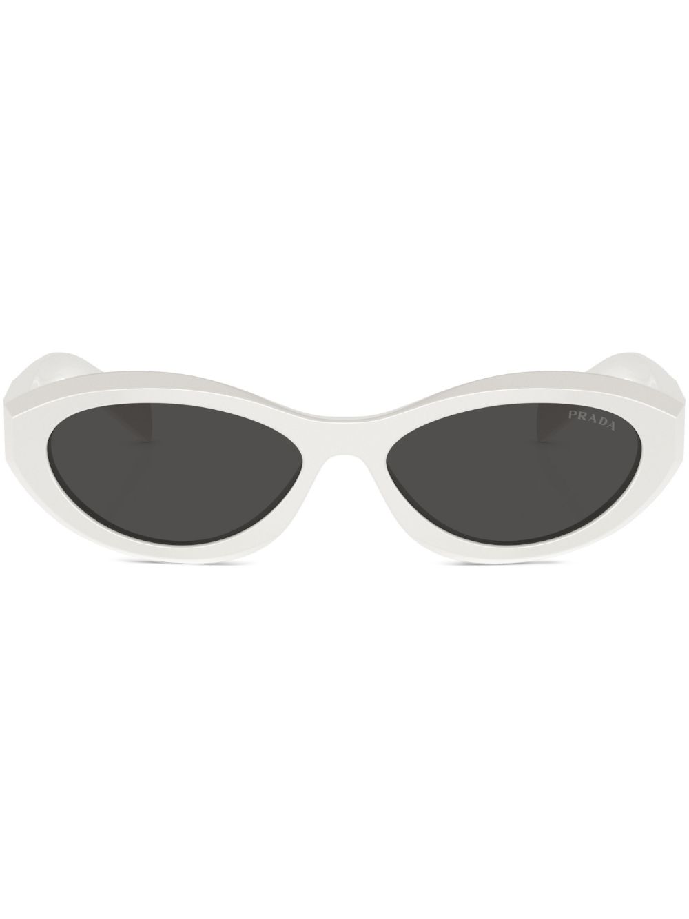 Prada Eyewear 猫眼框太阳眼镜 - 白色