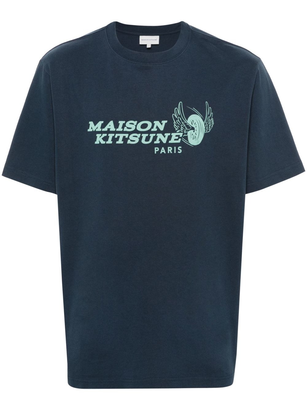 Maison Kitsuné Racing Wheels 棉T恤 - 蓝色