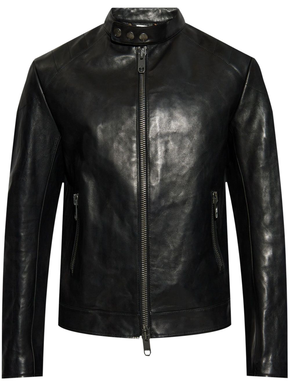 Bally Adrien Brody 皮夹克 - 黑色