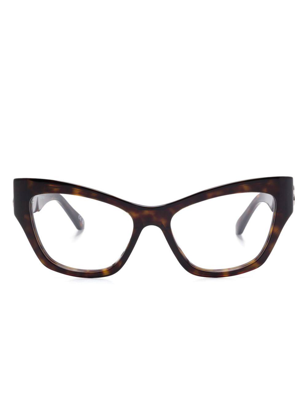Balenciaga Eyewear 猫眼框眼镜 - 褐色
