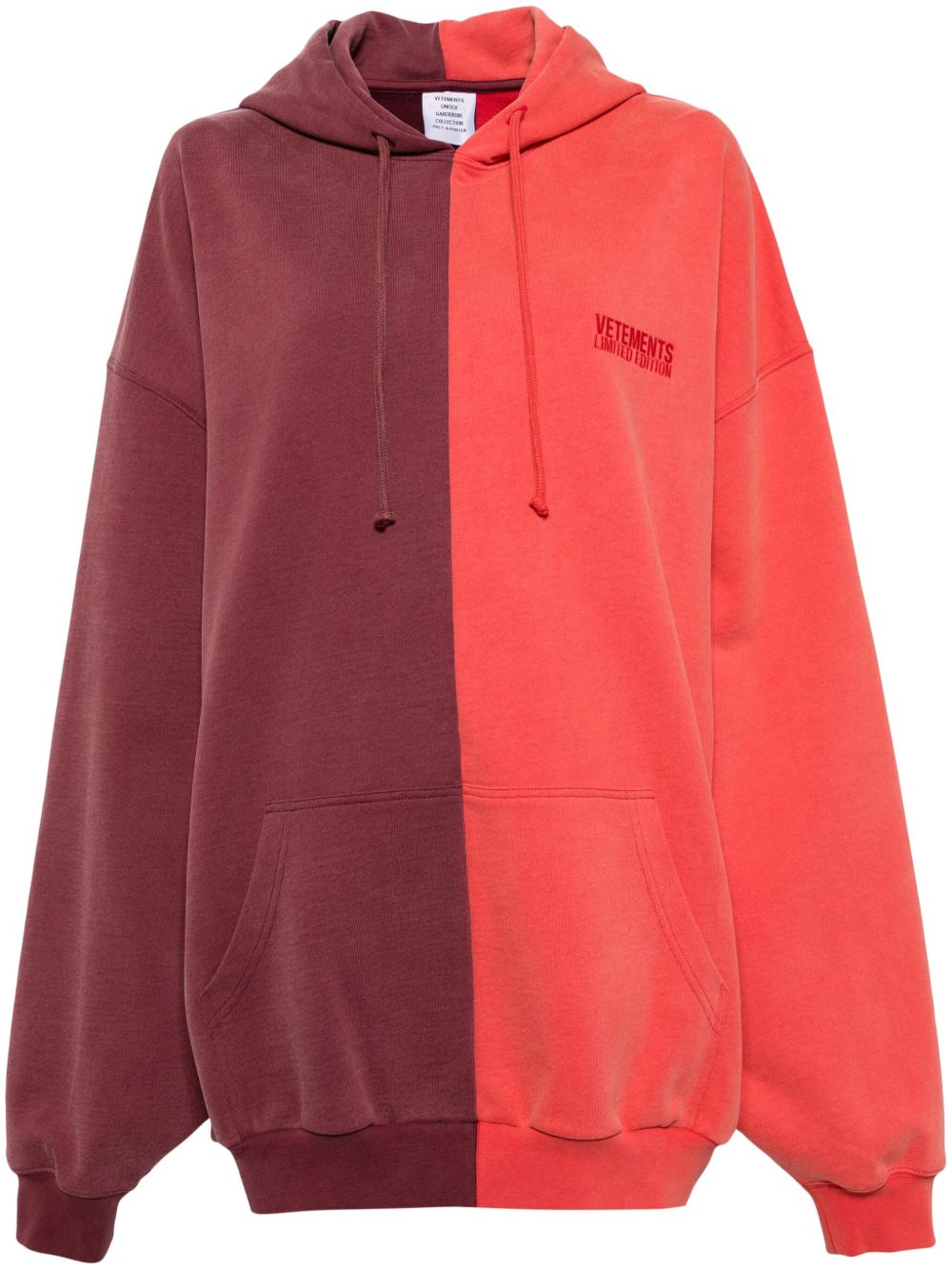 VETEMENTS logo连帽衫 - 红色