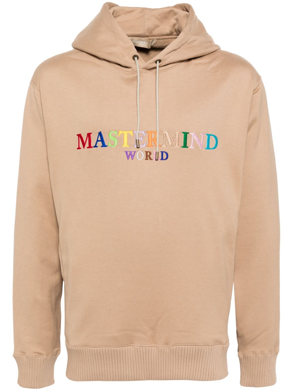 Mastermind World logo刺绣连帽衫 - 褐色