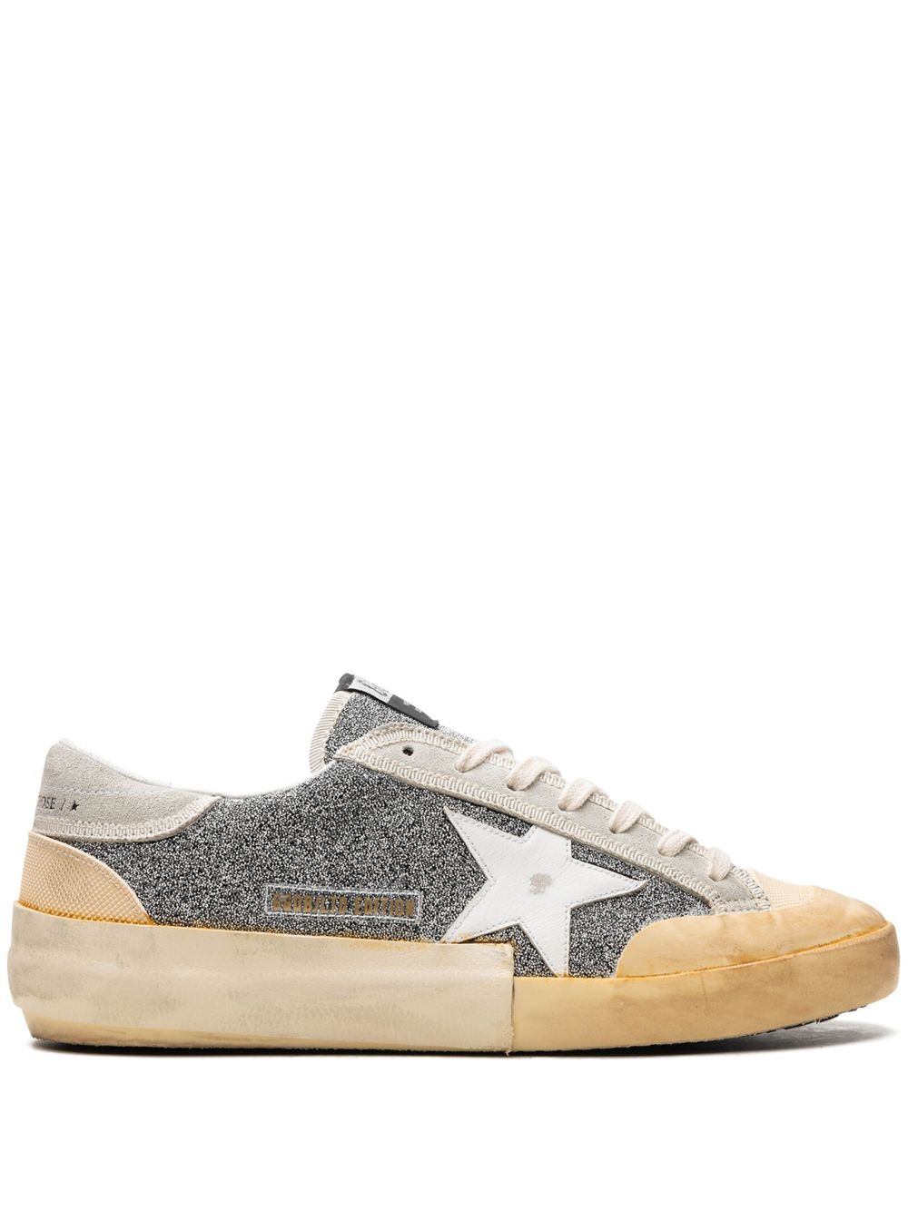 Golden Goose Super-Star Silver/White/Ice Vanilla 运动鞋 - 银色