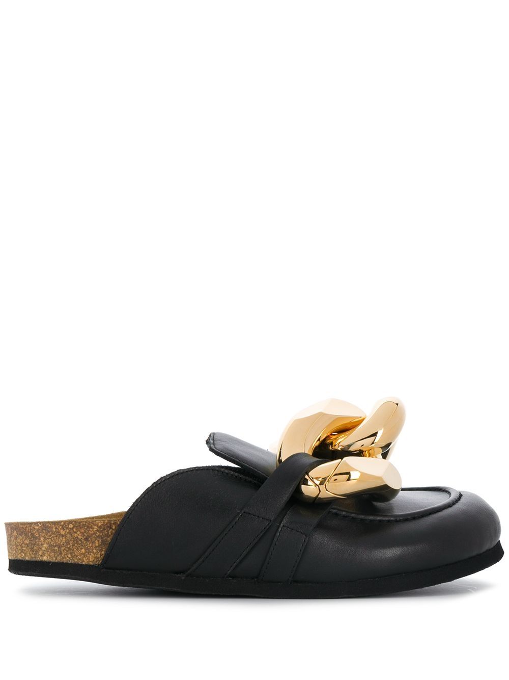 JW Anderson 锁链设计乐福鞋 - 黑色