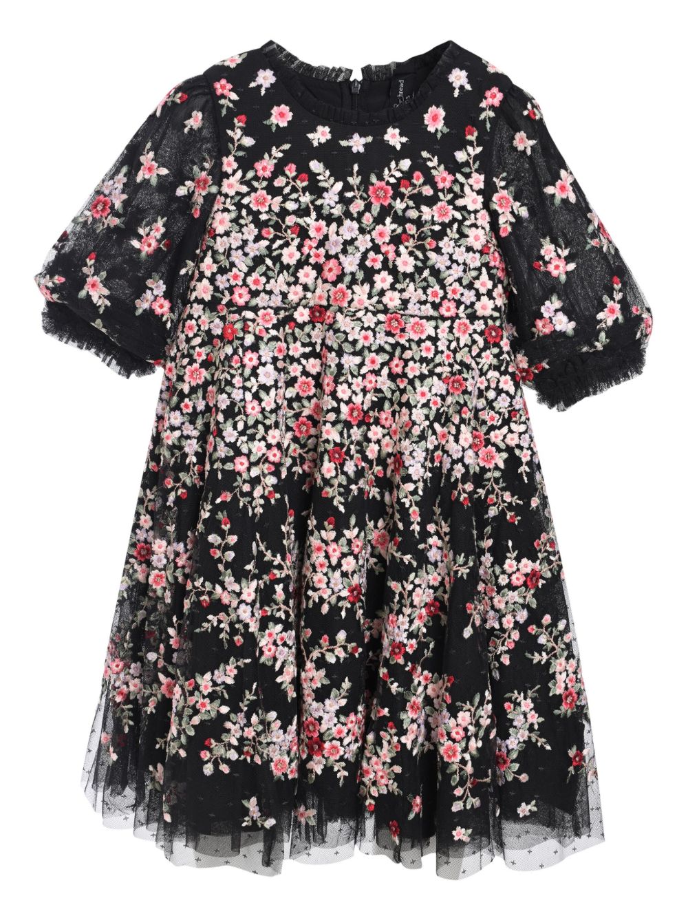 NEEDLE & THREAD KIDS Lunaria 连衣裙 - 黑色
