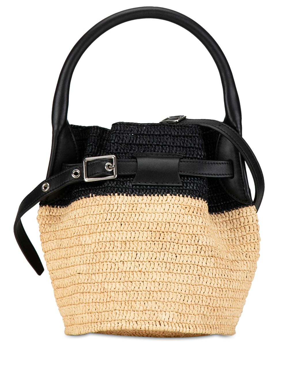 Céline Pre-Owned Woven Raffia Nano 水桶包（2019年典藏款） - 褐色