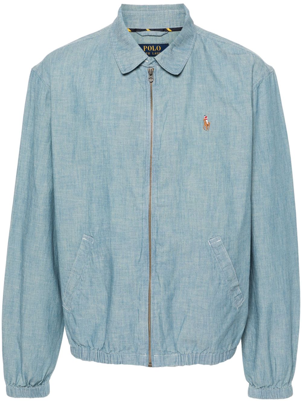 Polo Ralph Lauren Polo Pony 图案衬衫式夹克 - 蓝色