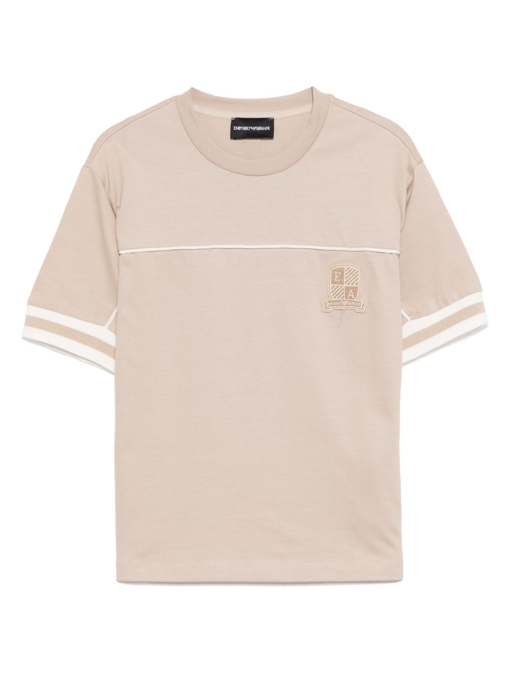 Emporio Armani Kids ASV EA 平纹针织T恤 - 中性色