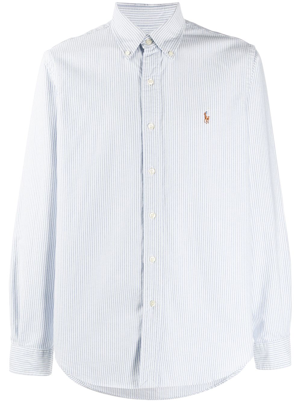 Polo Ralph Lauren 条纹排扣衬衫 - 蓝色
