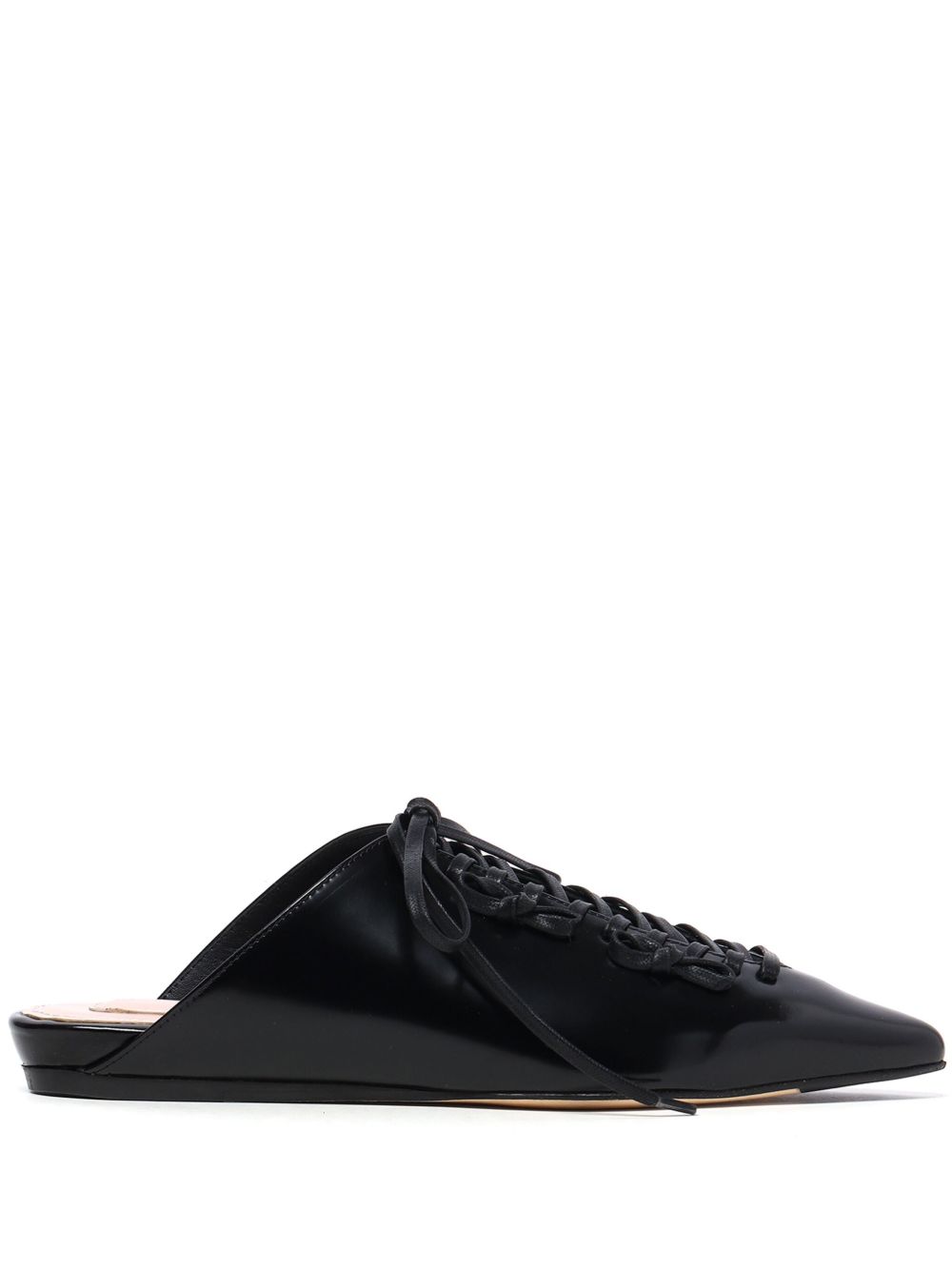 Simone Rocha 系带穆勒鞋 - 黑色