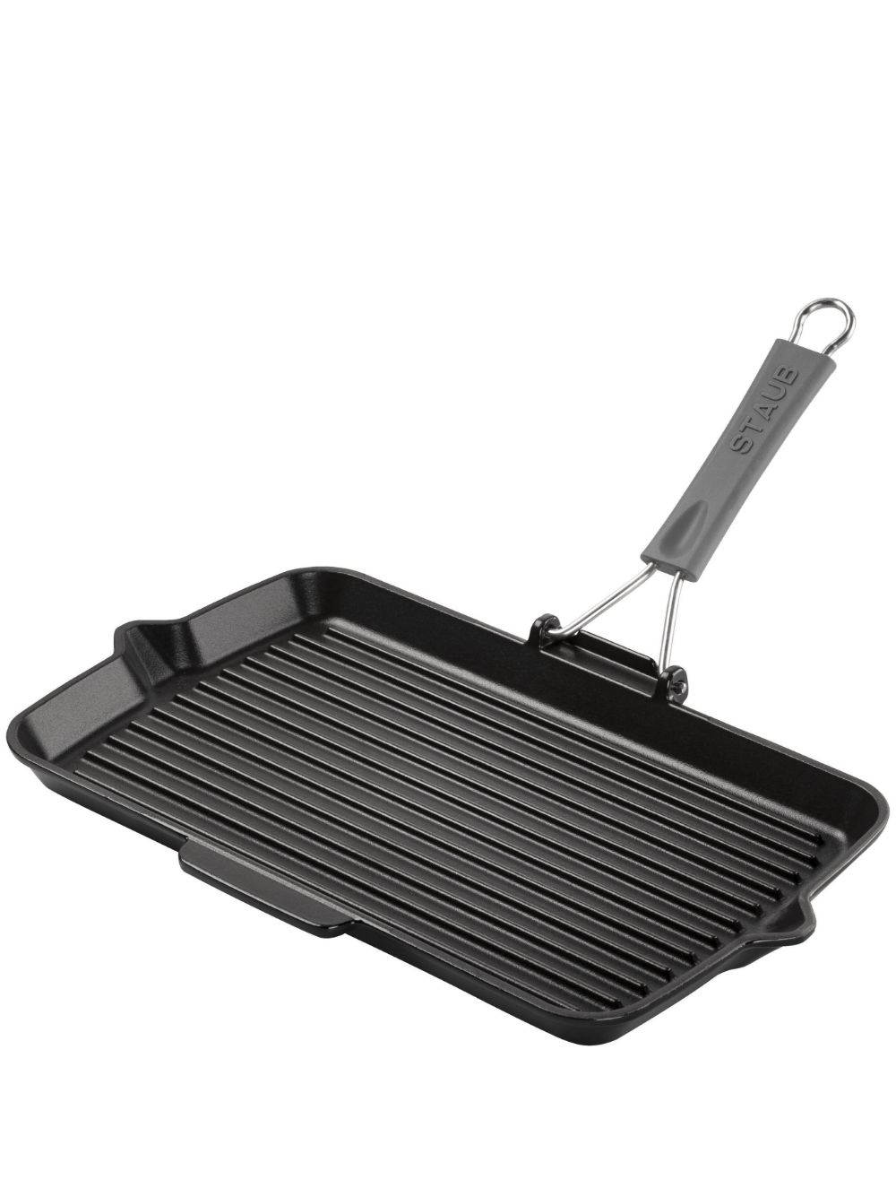 Staub 长方形铁烤盘 （24厘米 ） - 黑色