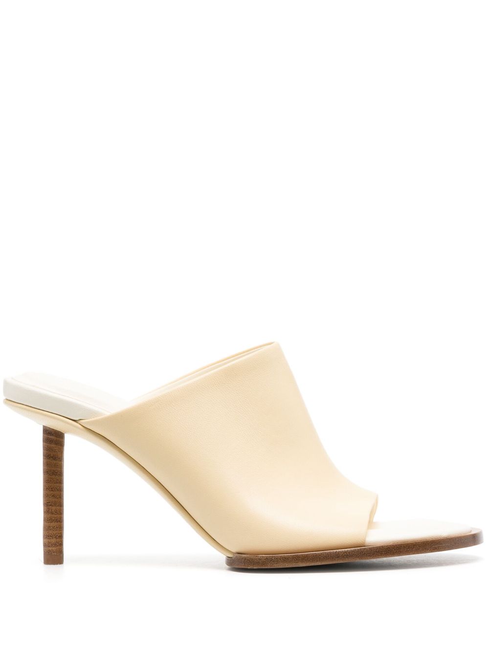 Jacquemus Les Mules Rond Carré 皮质穆勒鞋 - 中性色