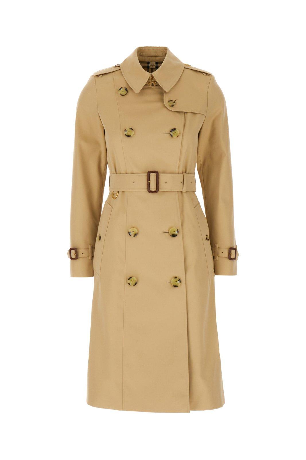 Burberry 双排扣带腰带风衣