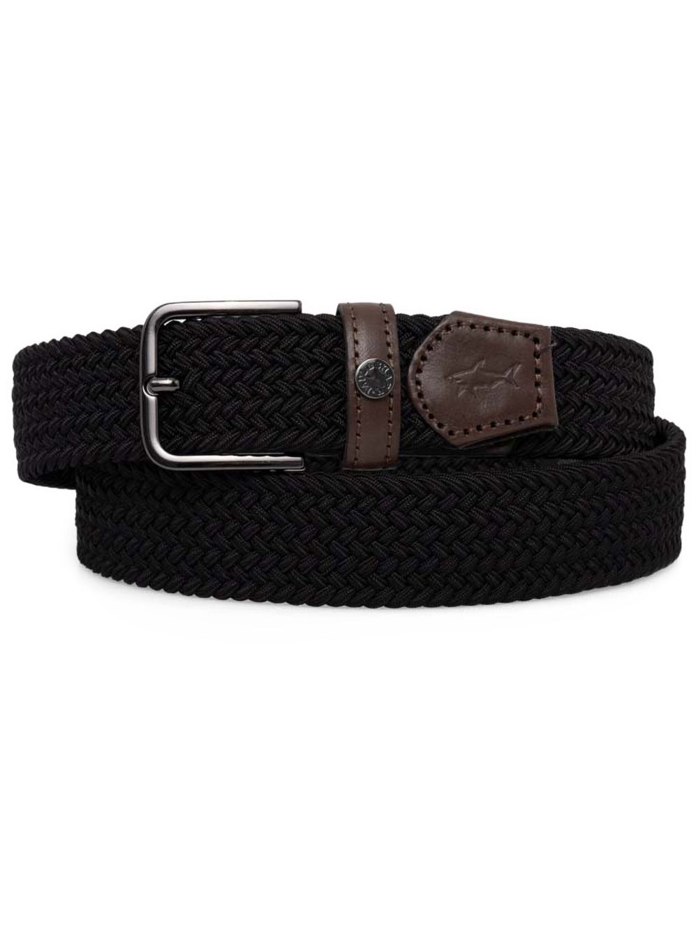 Paul & Shark interwoven belt - 黑色