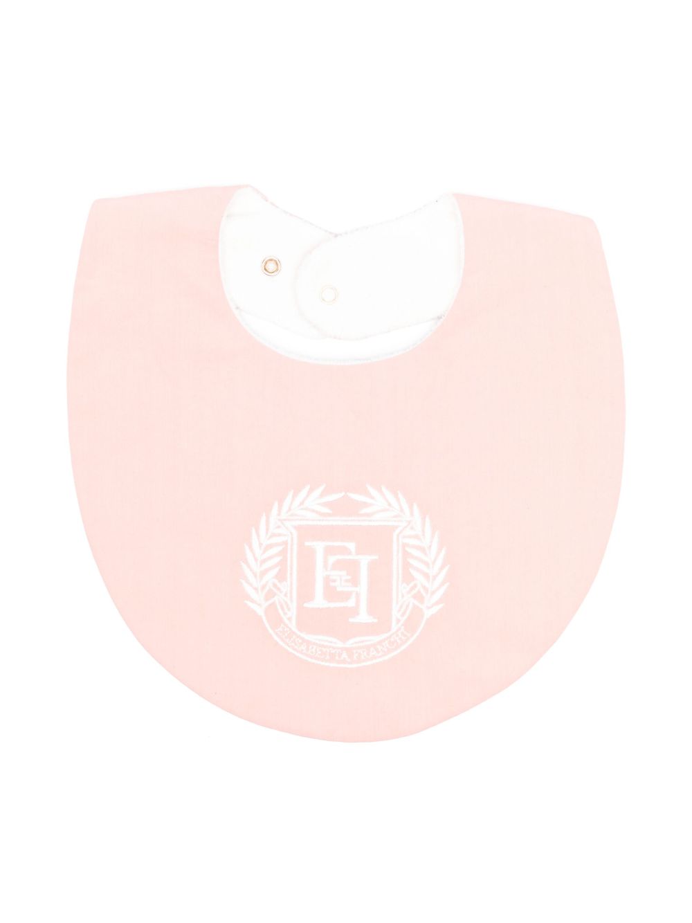 Elisabetta Franchi La Mia Bambina logo刺绣围嘴 - 粉色