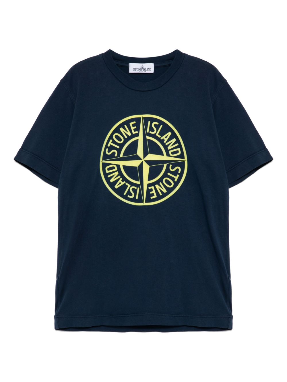 Stone Island Junior logo印花短袖T恤 - 蓝色