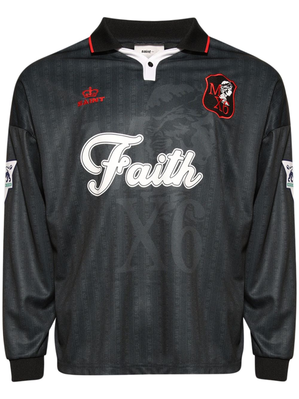 SAINT MXXXXXX Faith polo衫 - 黑色