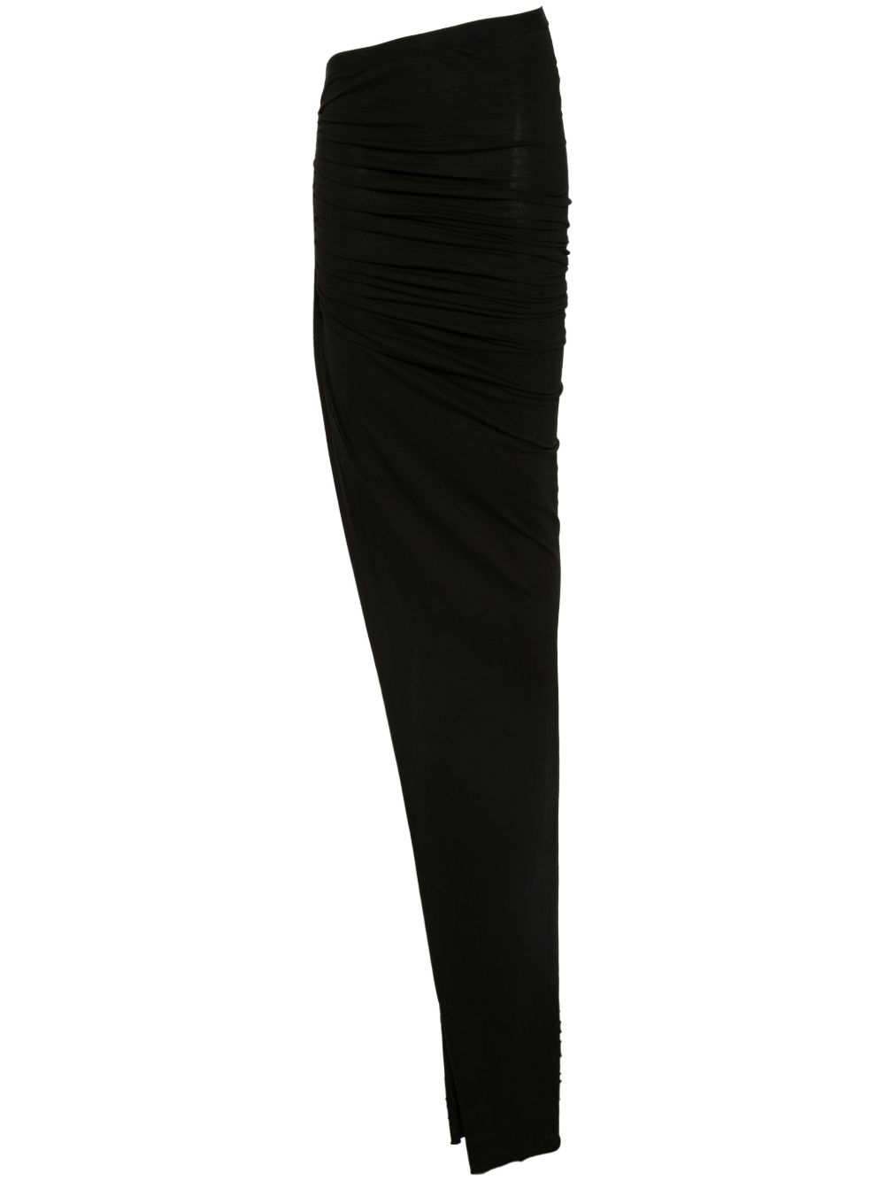 Rick Owens DRKSHDW Soft Edfu 超长半身裙 - 黑色