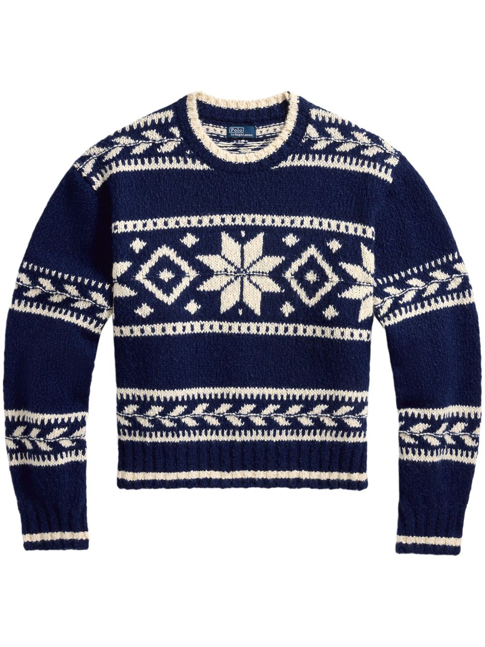 Polo Ralph Lauren 雪花提花毛衣 - 蓝色