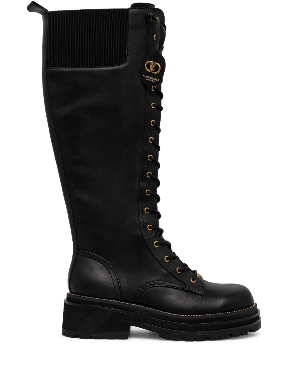 Kurt Geiger London Chelsea Combat 低跟靴（5厘米） - 黑色