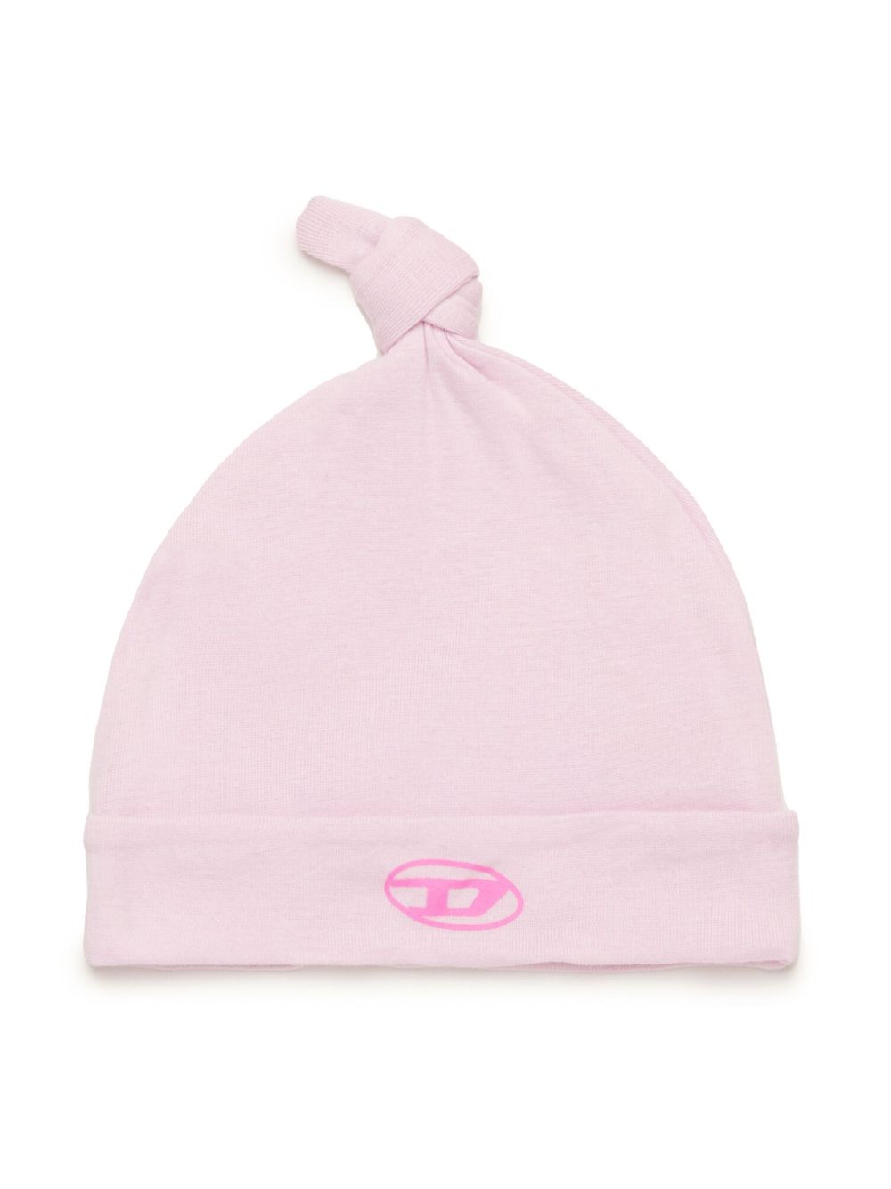 Diesel Kids logo印花套头帽 - 粉色