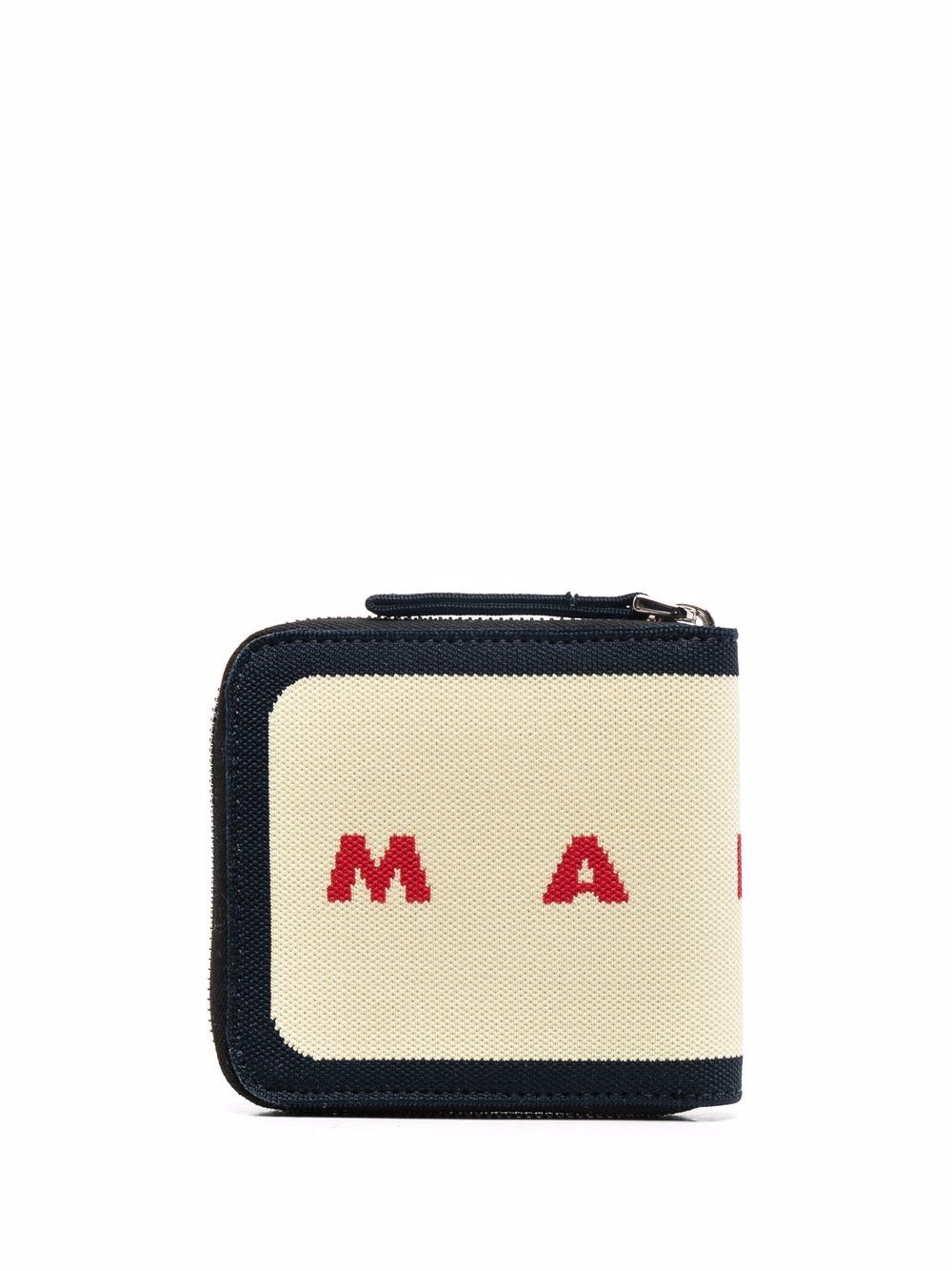 Marni 嵌花针织logo钱包 - 中性色