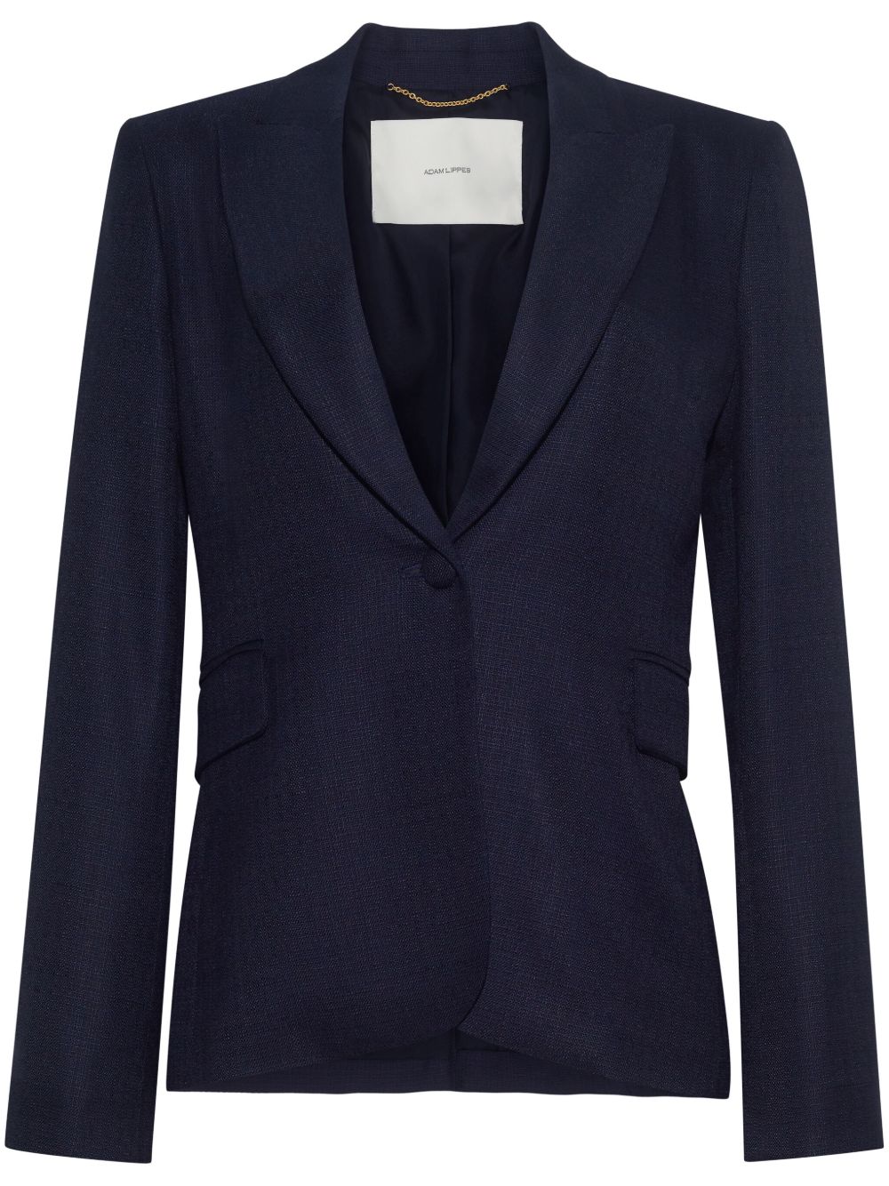 Adam Lippes SINGLE BREASTED BLAZER IN STRETCH CANVAS - 蓝色