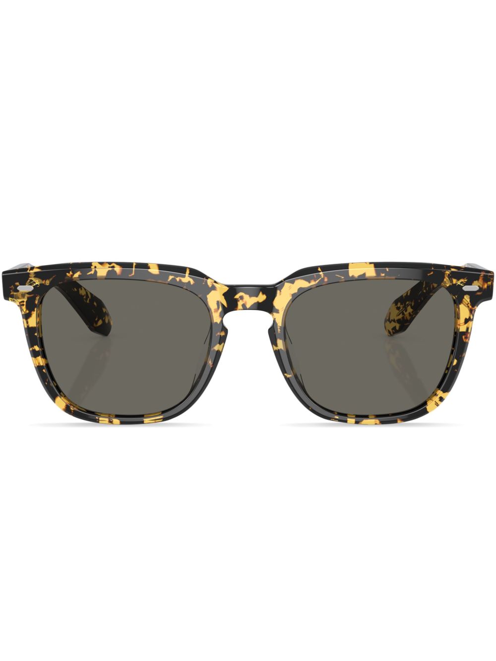 Oliver Peoples N.06 方框太阳眼镜 - 褐色