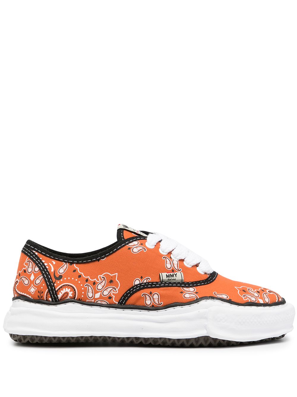 Maison MIHARA YASUHIRO Peterson OG Sole 头巾风图案板鞋 - 橘色