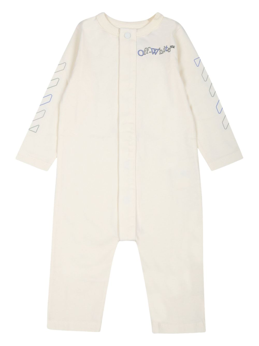 Off-White Kids logo印花睡衣 - 白色