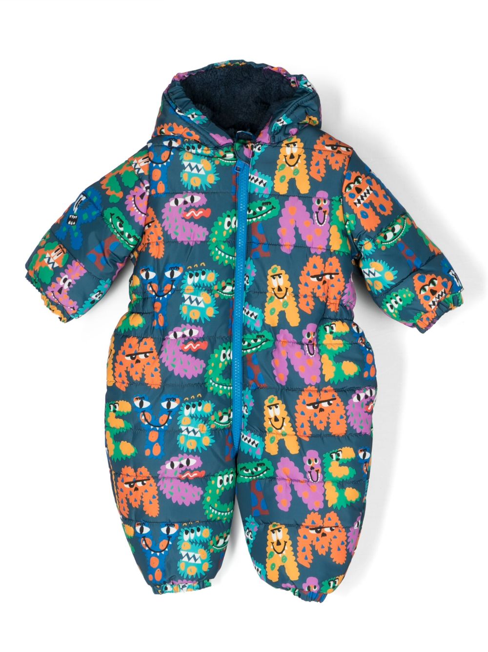 Stella McCartney Kids logo印花填充西装套装 - 蓝色