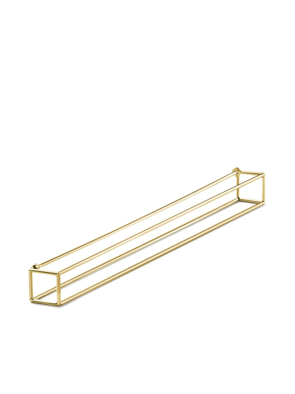 Shihara 18K黄金 Rectangle Pierce 90 耳环 - 金色
