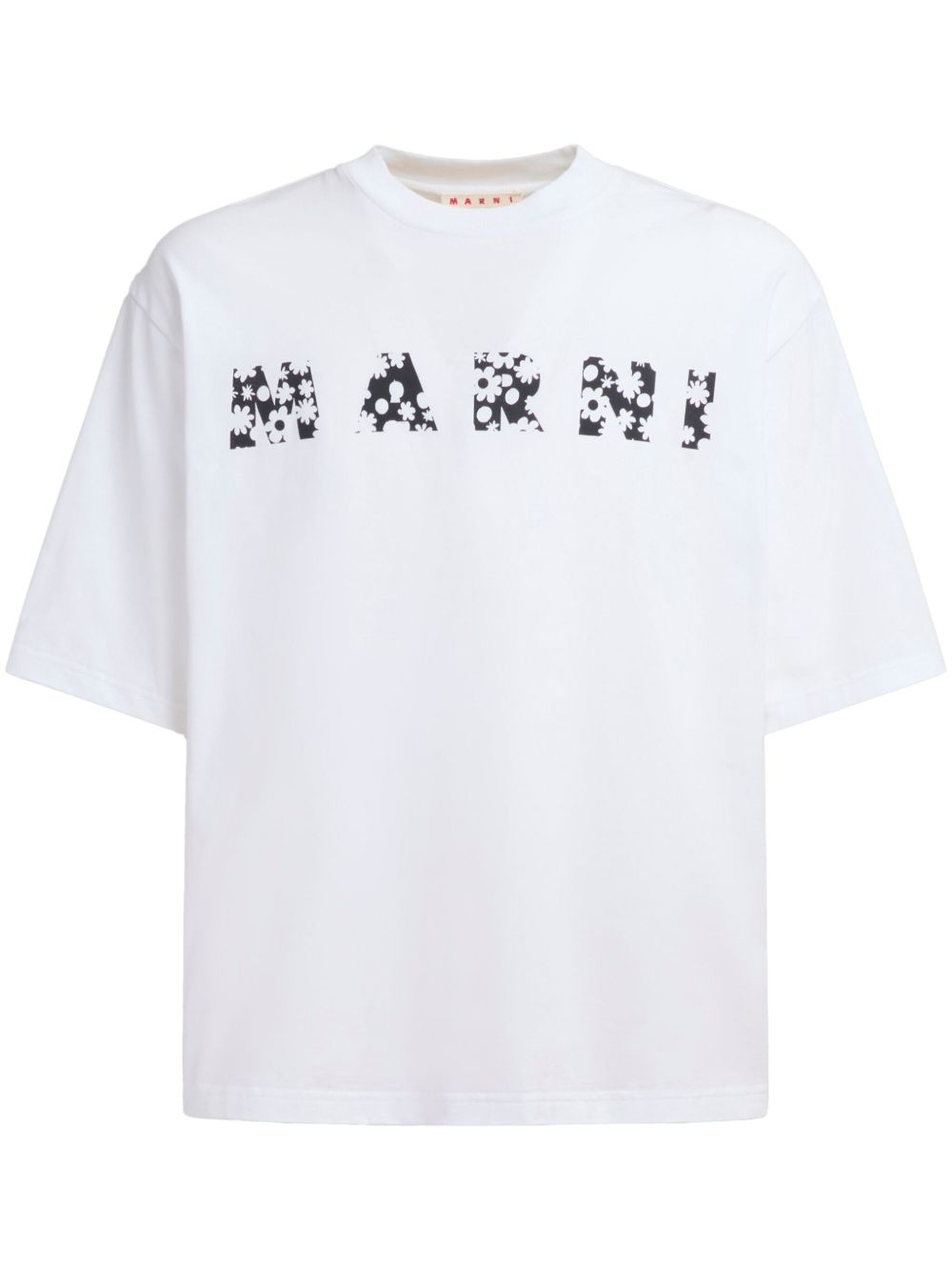 Marni logo印花T恤 - 白色
