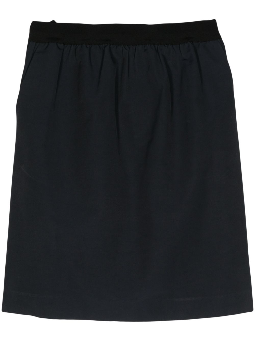 Céline Pre-Owned 松紧腰身迷你半身裙（2010年代典藏款） - 蓝色