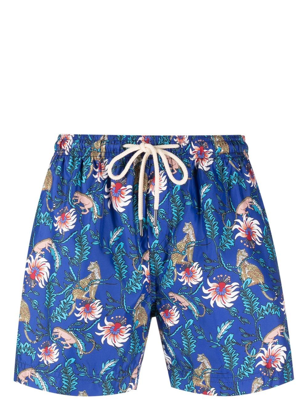 PENINSULA SWIMWEAR 花卉印花泳裤 - 蓝色