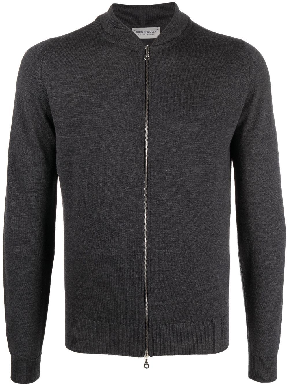 John Smedley 拉链针织开衫 - 灰色