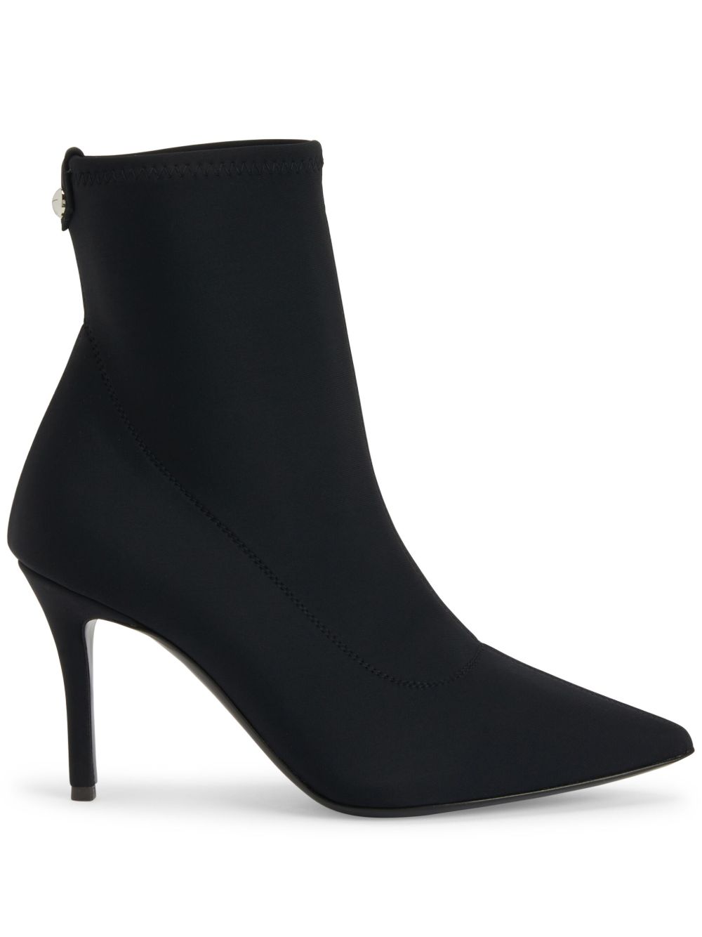 Giuseppe Zanotti Mirea 帆布高跟及踝靴 - 黑色