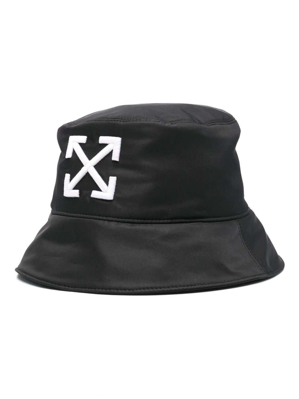 Off-White 箭头图案渔夫帽 - 黑色