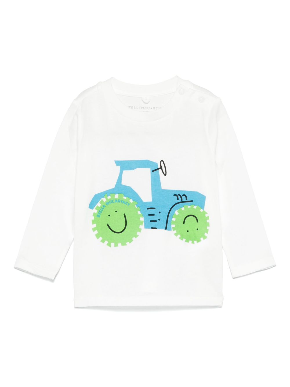 Stella McCartney Kids 插画印花T恤 - 白色