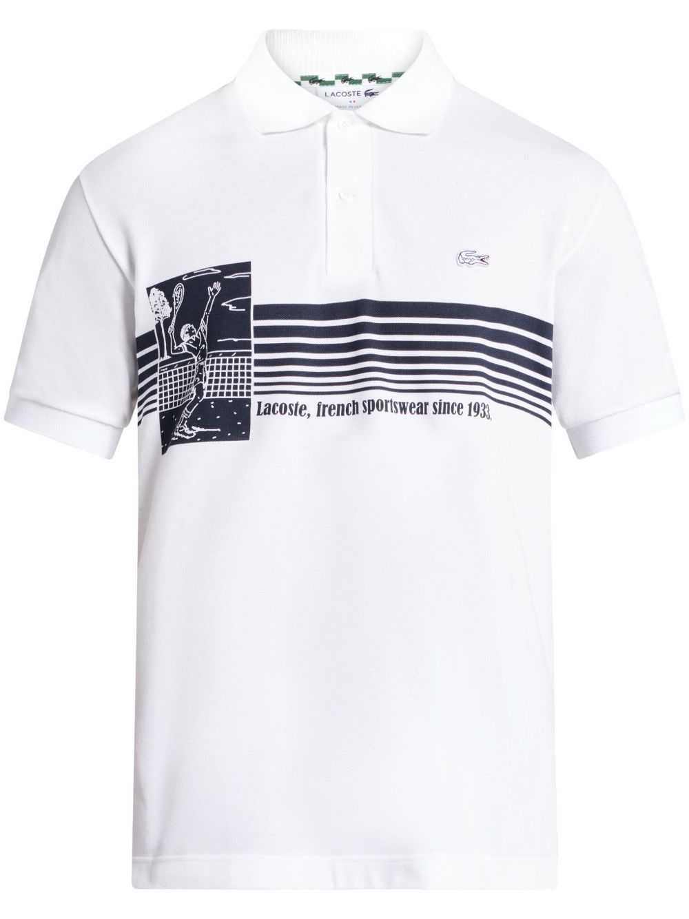Lacoste French Made 棉polo衫 - 白色