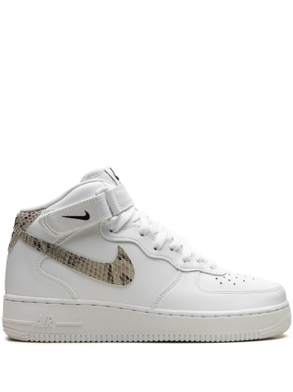 Nike Air Force 1 '07 Mid White/Snake Swoosh 运动鞋 - 白色