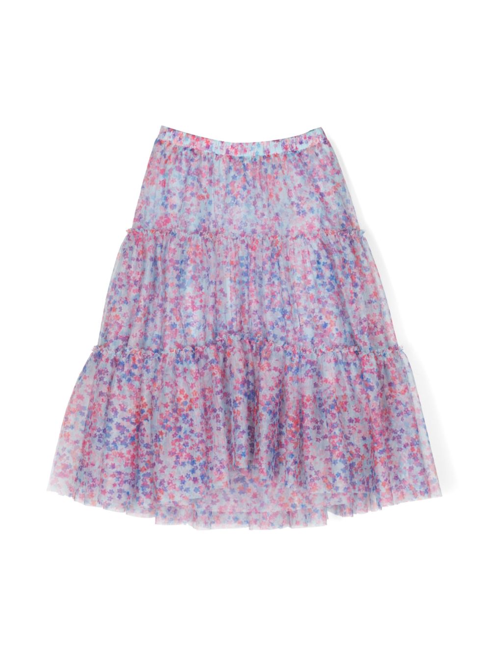 Philosophy Di Lorenzo Serafini Kids 花卉印花直筒半身裙 - 紫色