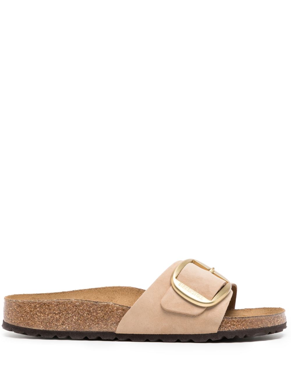 Birkenstock Madrid 扣环皮质凉鞋 - 褐色